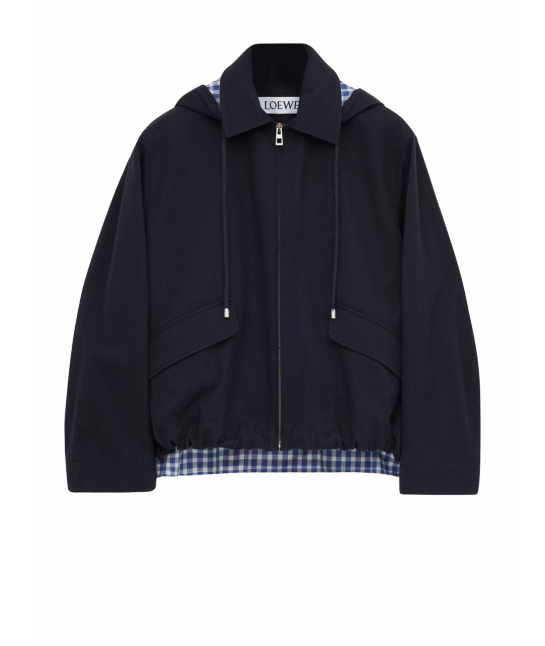 LOEWE Темно-синяя хлопковая куртка, фото 1