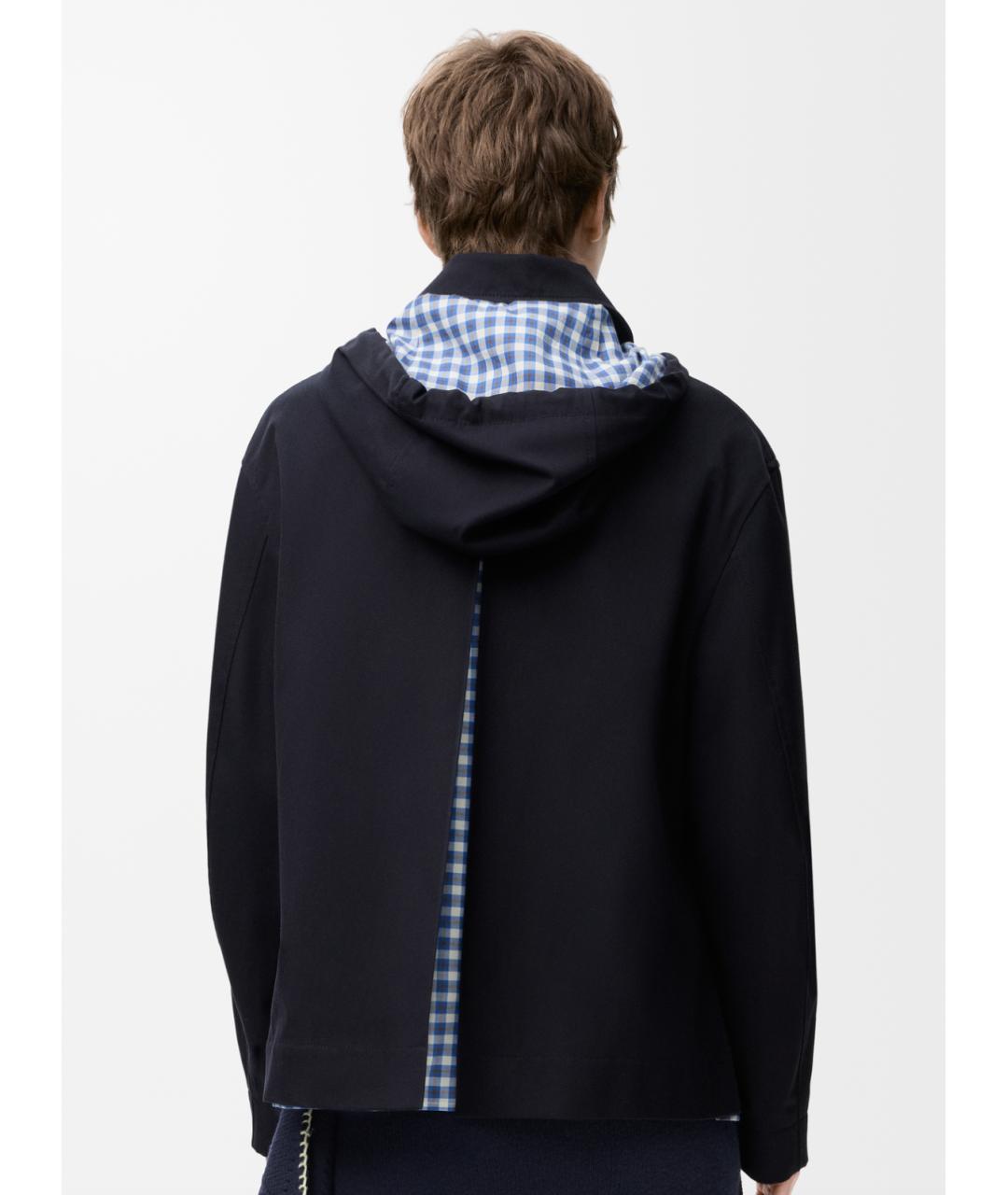 LOEWE Темно-синяя хлопковая куртка, фото 4