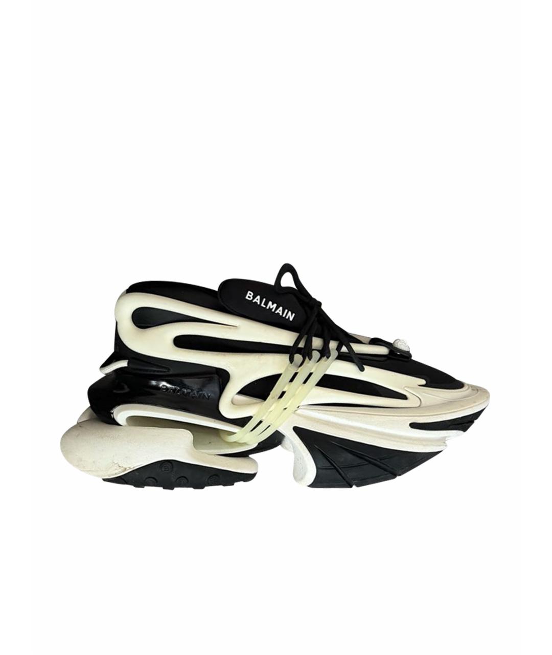 BALMAIN Черные низкие кроссовки / кеды, фото 1