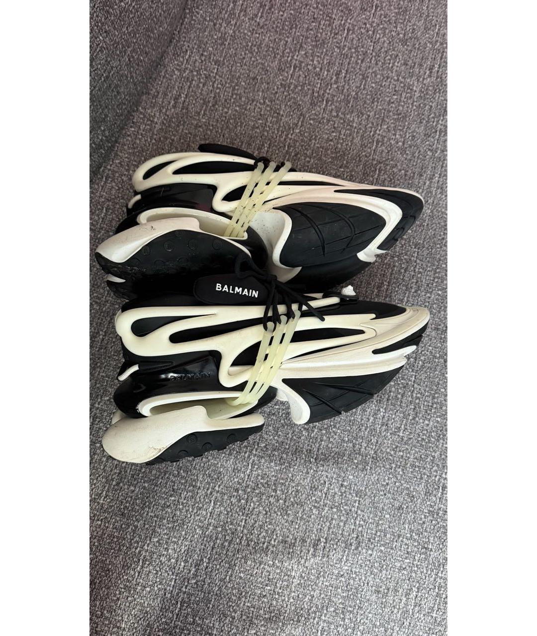 BALMAIN Черные низкие кроссовки / кеды, фото 3