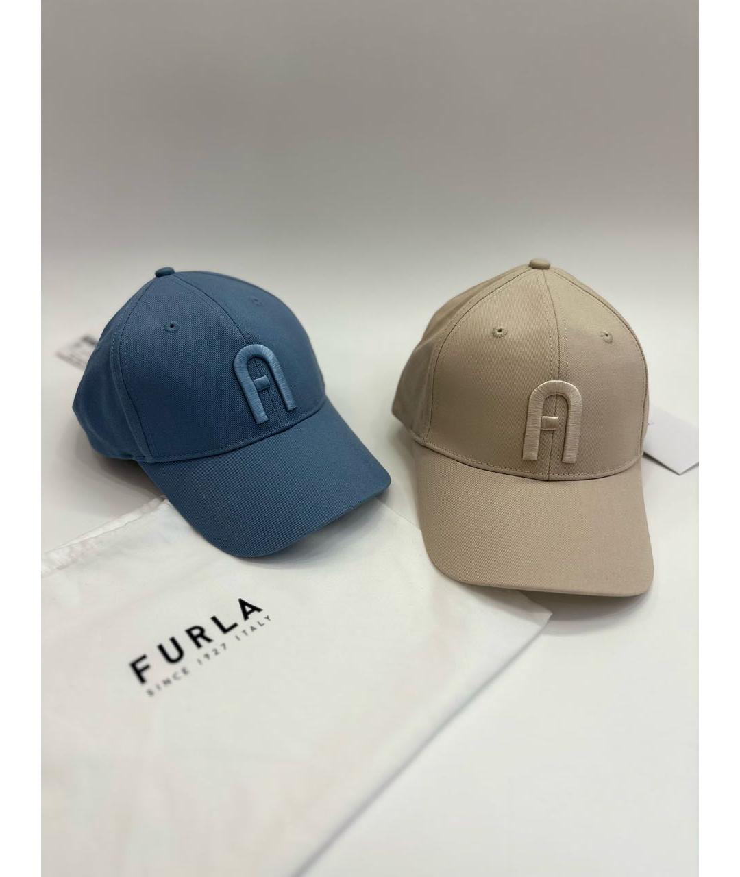 FURLA Бежевая хлопковая кепка, фото 5