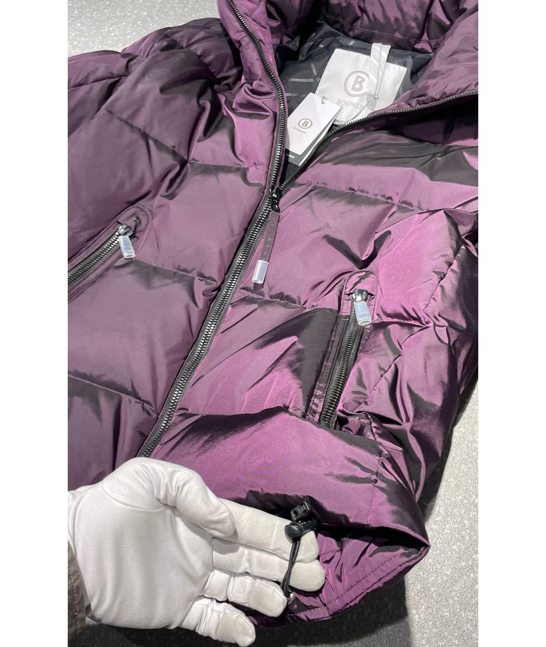 BOGNER Бордовый полиамидовый пуховик, фото 9