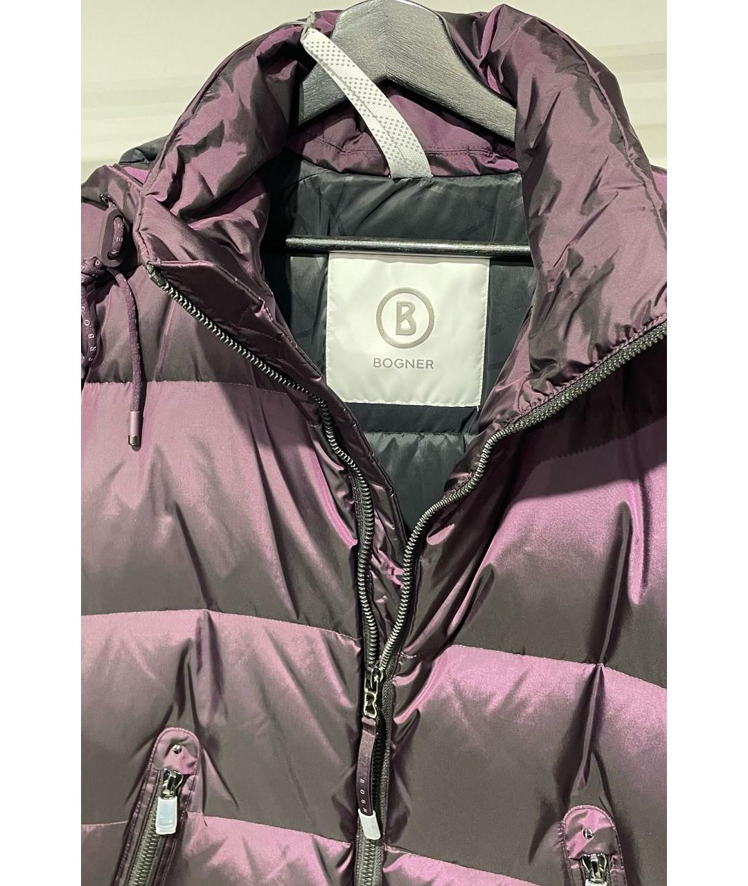 BOGNER Бордовый полиамидовый пуховик, фото 4