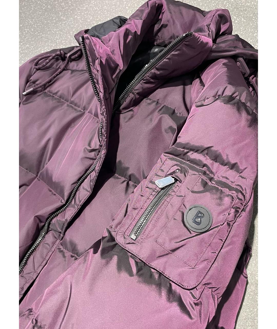 BOGNER Бордовый полиамидовый пуховик, фото 8