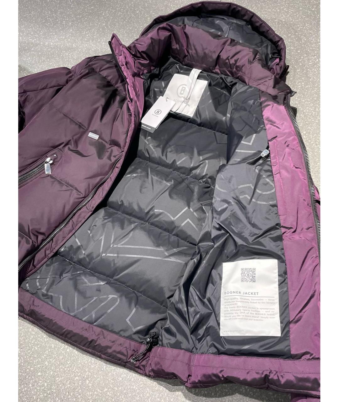 BOGNER Бордовый полиамидовый пуховик, фото 5