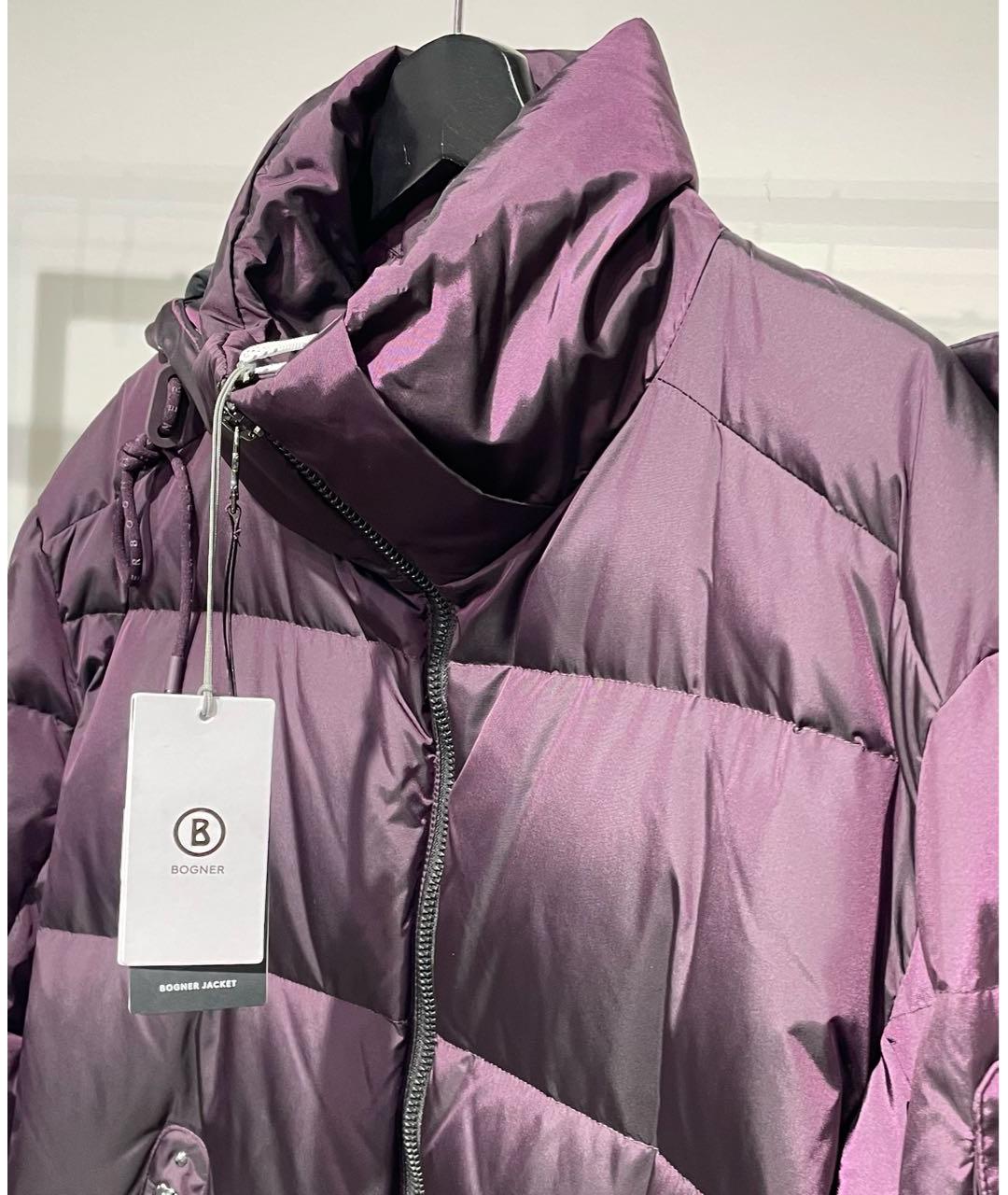 BOGNER Бордовый полиамидовый пуховик, фото 7