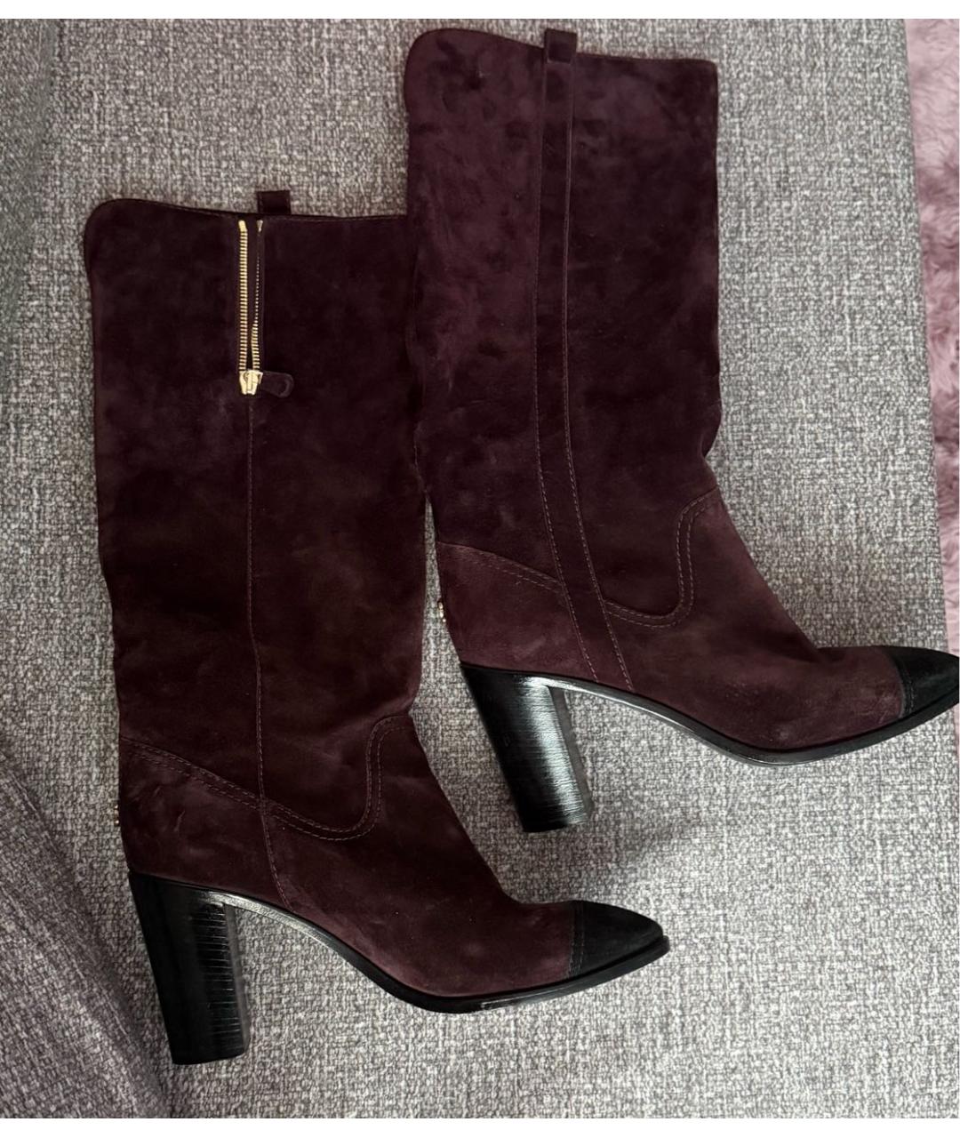 CHANEL Замшевые сапоги, фото 4