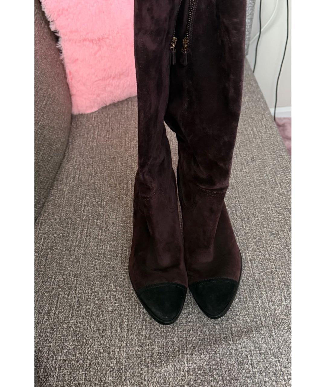 CHANEL Замшевые сапоги, фото 3