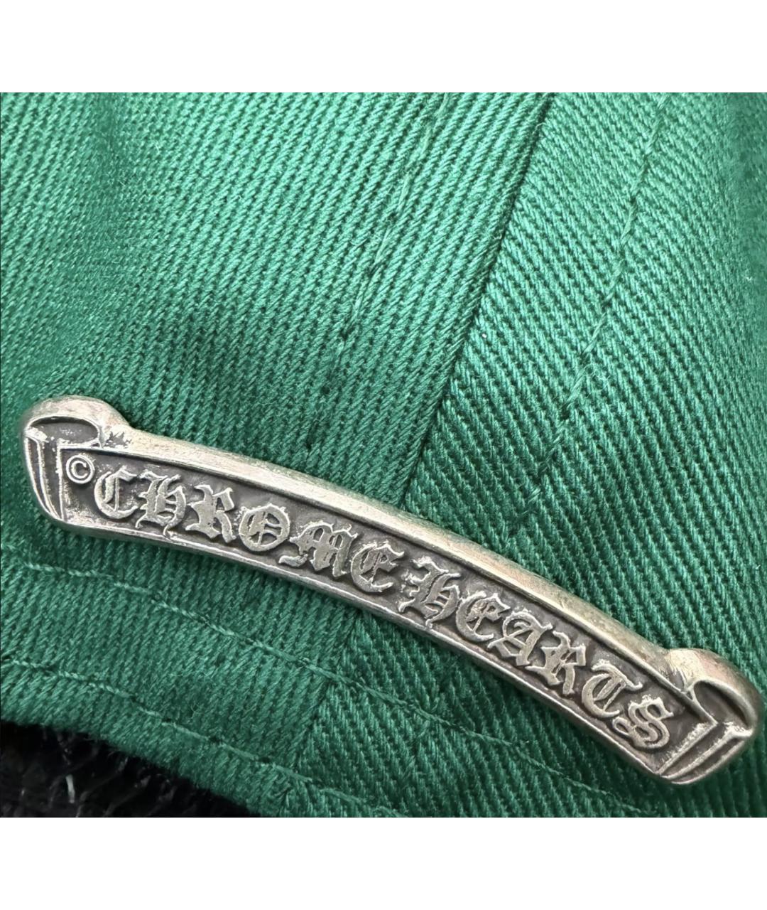 CHROME HEARTS Зеленая кепка/бейсболка, фото 2