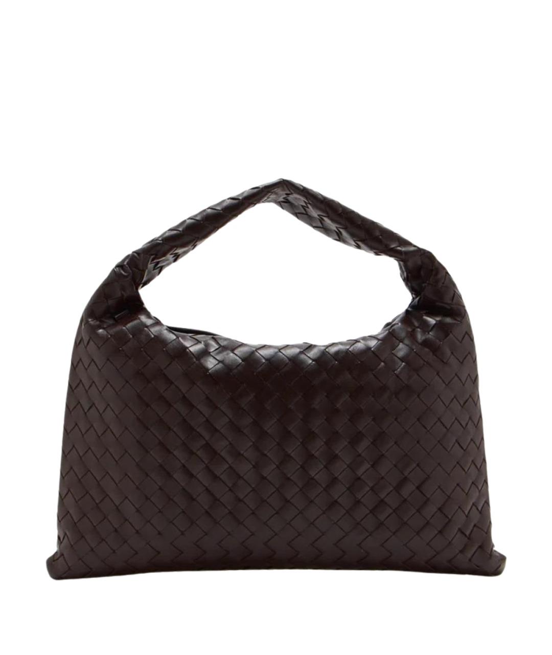 BOTTEGA VENETA Коричневая кожаная сумка через плечо, фото 1