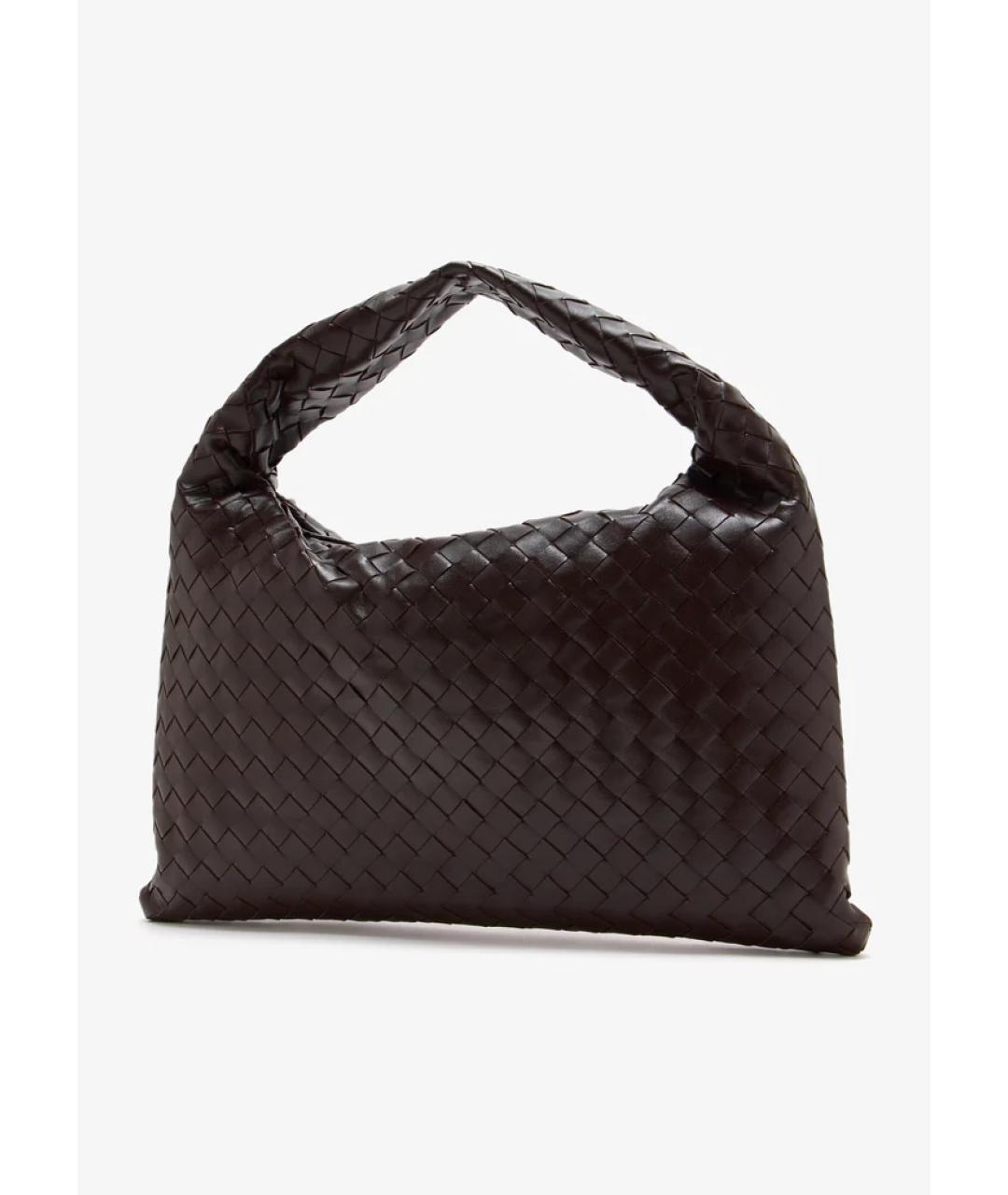 BOTTEGA VENETA Коричневая кожаная сумка через плечо, фото 4