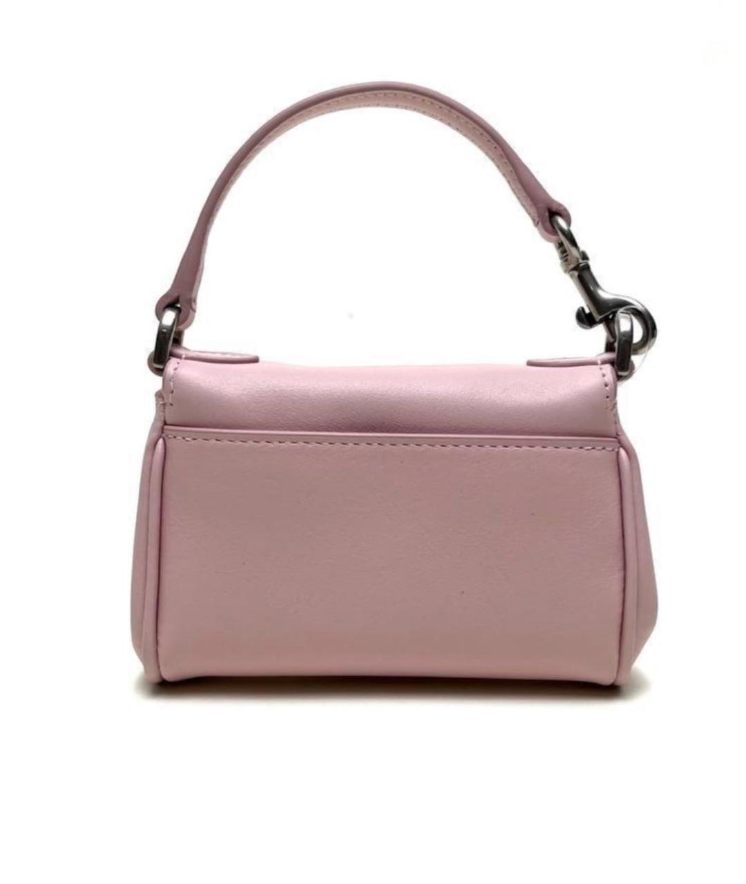 BALENCIAGA Розовая кожаная сумка с короткими ручками, фото 4