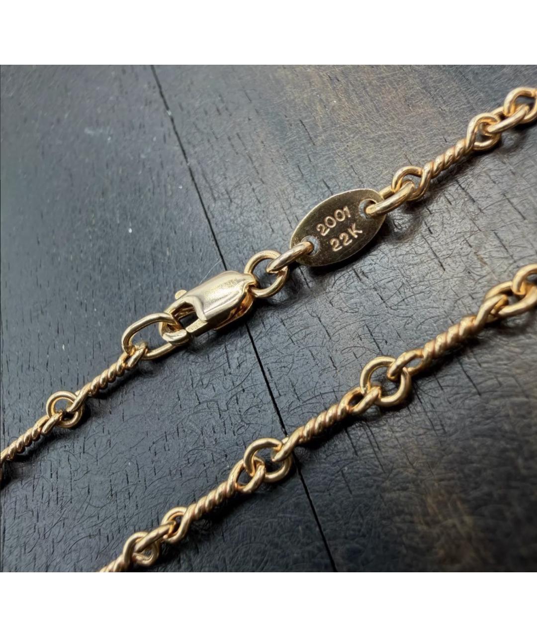 CHROME HEARTS Золотая цепочка/подвеска из желтого золота, фото 2