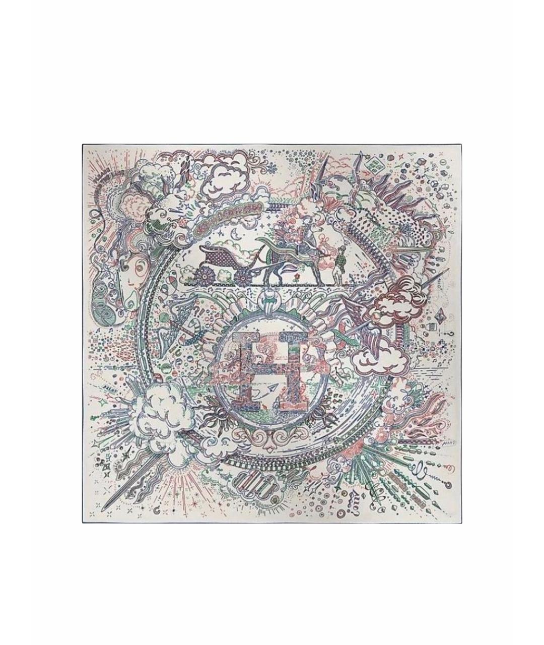 HERMES Шелковый платок, фото 1