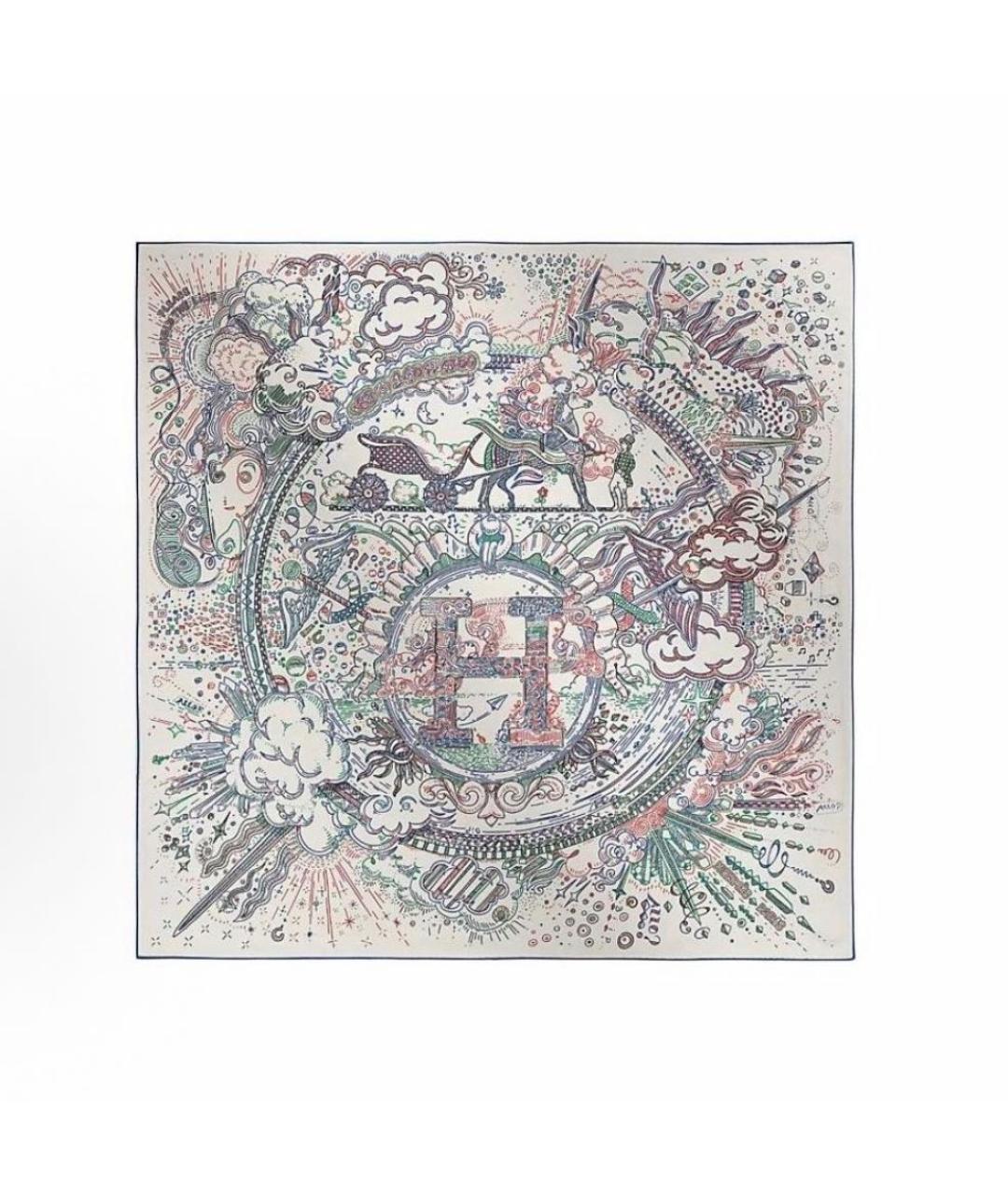 HERMES Шелковый платок, фото 4