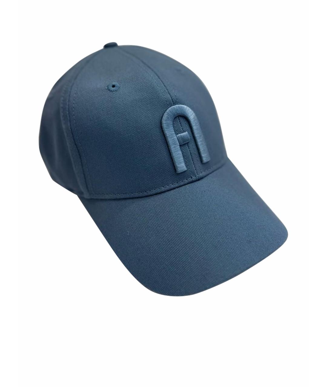 FURLA Голубая хлопковая кепка, фото 1