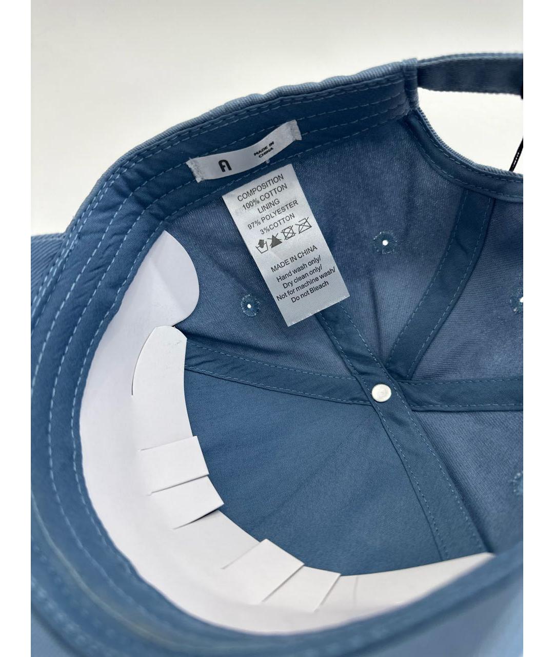 FURLA Голубая хлопковая кепка, фото 3