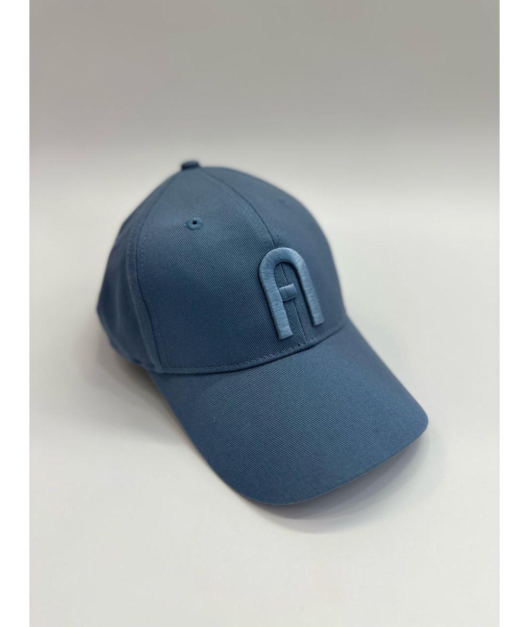 FURLA Голубая хлопковая кепка, фото 6