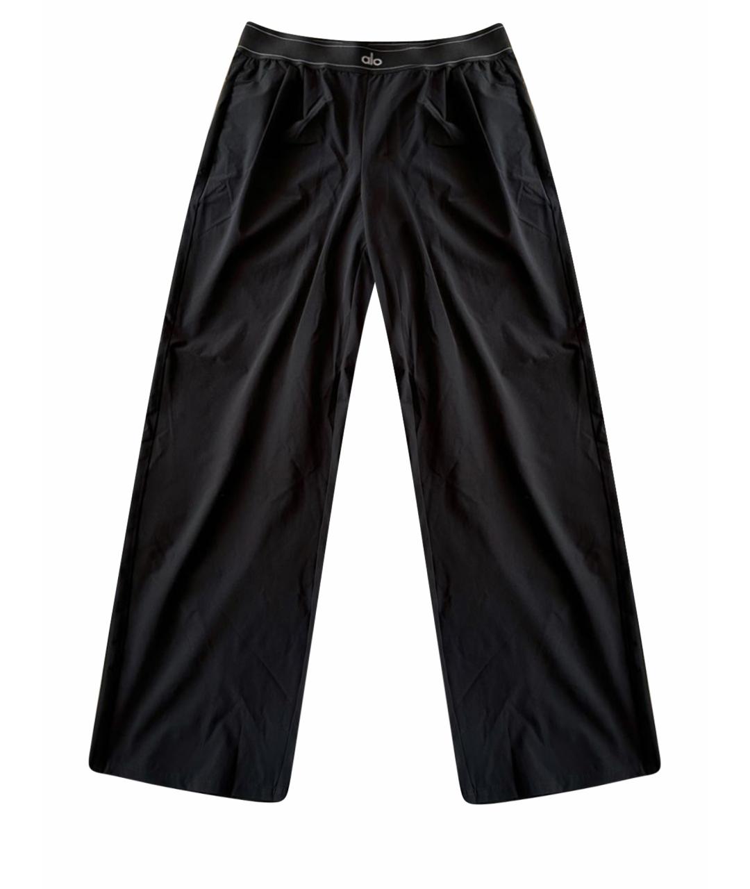 ALO YOGA Черные полиэстеровые спортивные брюки и шорты, фото 1