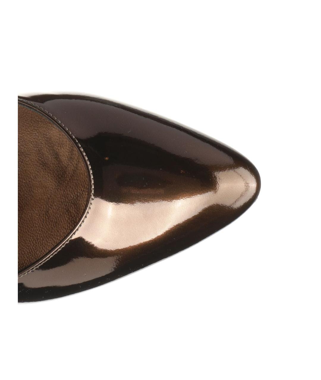 CHRISTIAN LOUBOUTIN Коричневые туфли из лакированной кожи, фото 4