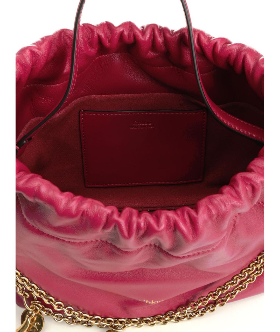 CHLOE Розовая кожаная сумка тоут, фото 4