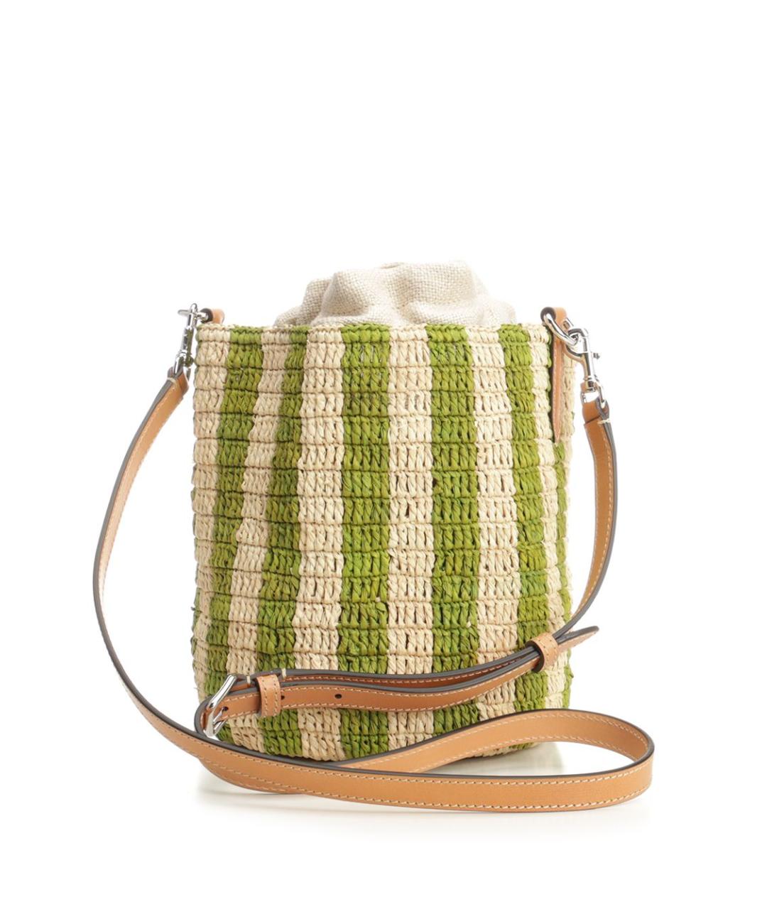 VALENTINO Зеленая пелетеная сумка через плечо, фото 3