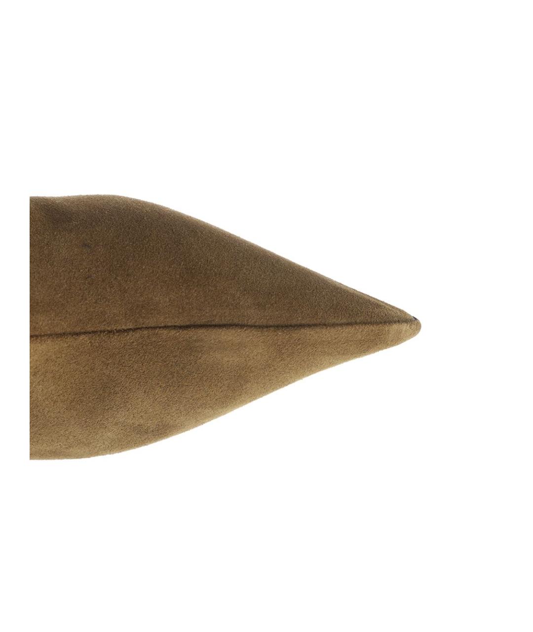 THE ATTICO Хаки замшевые сапоги, фото 4