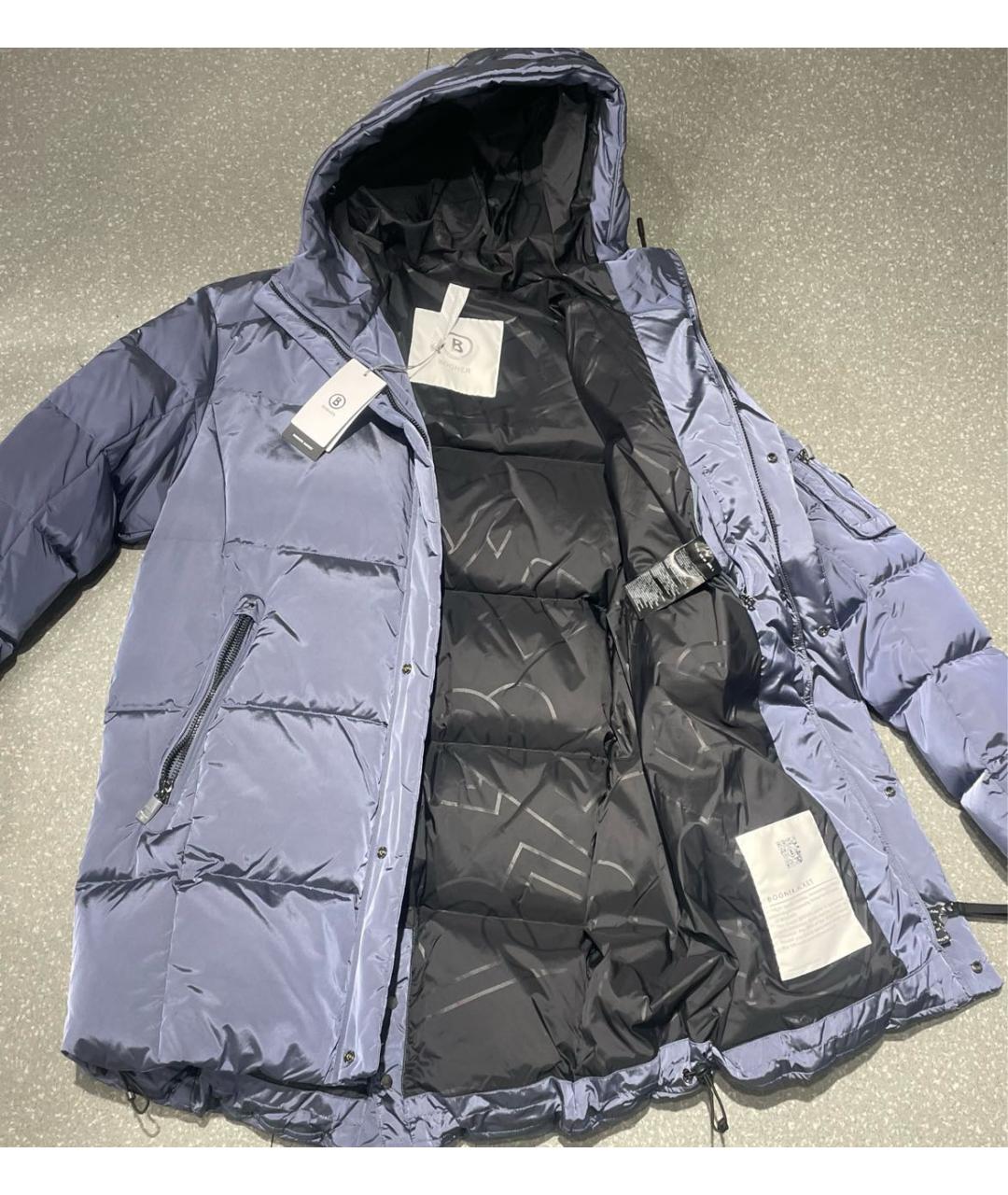 BOGNER Голубой полиамидовый пуховик, фото 5