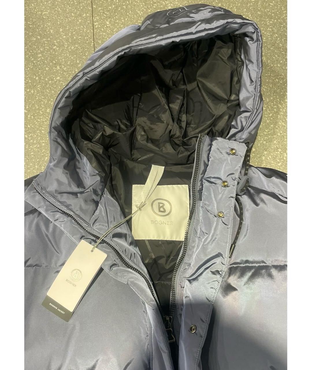 BOGNER Голубой полиамидовый пуховик, фото 4