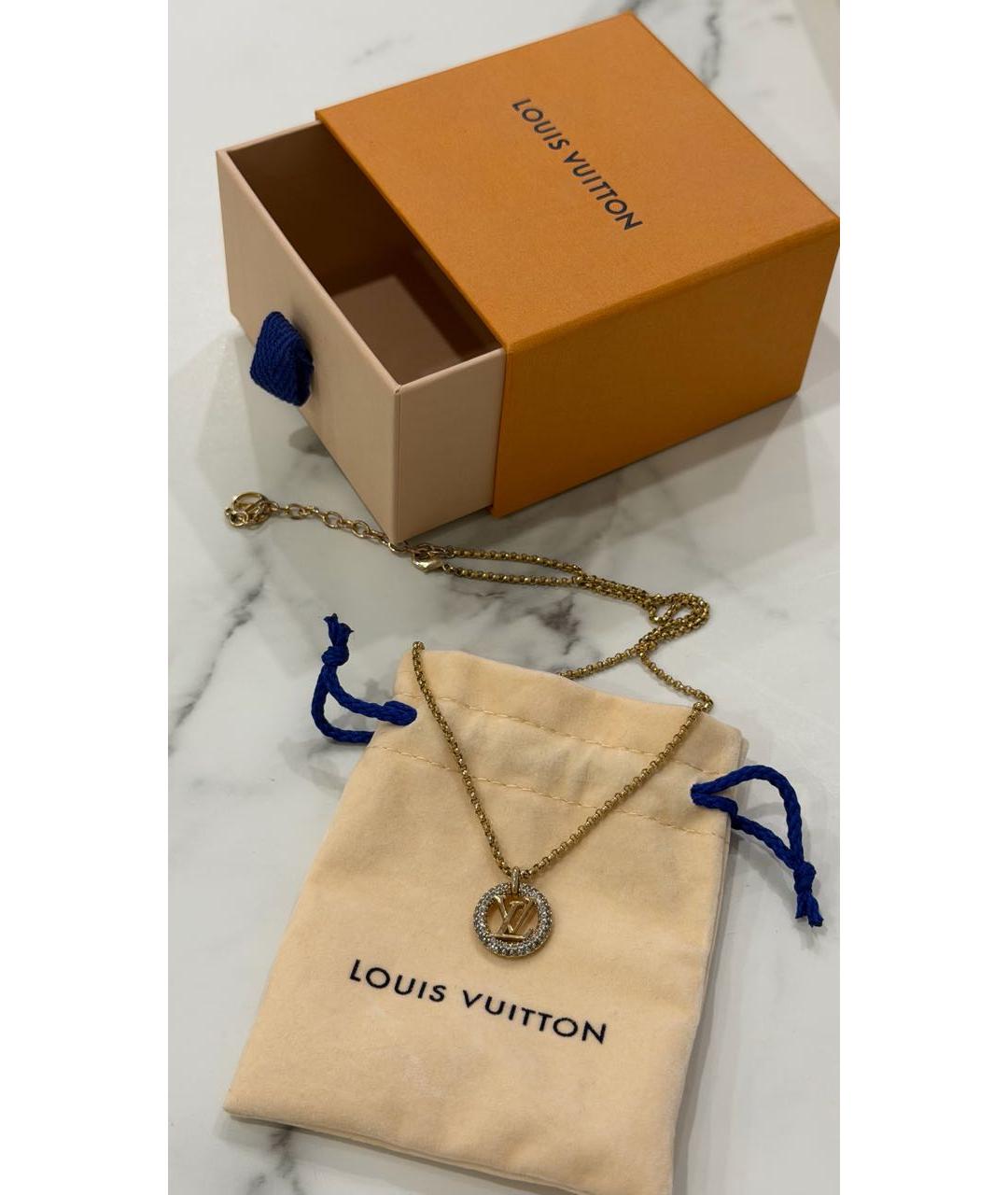 LOUIS VUITTON Золотое металлическое колье, фото 3