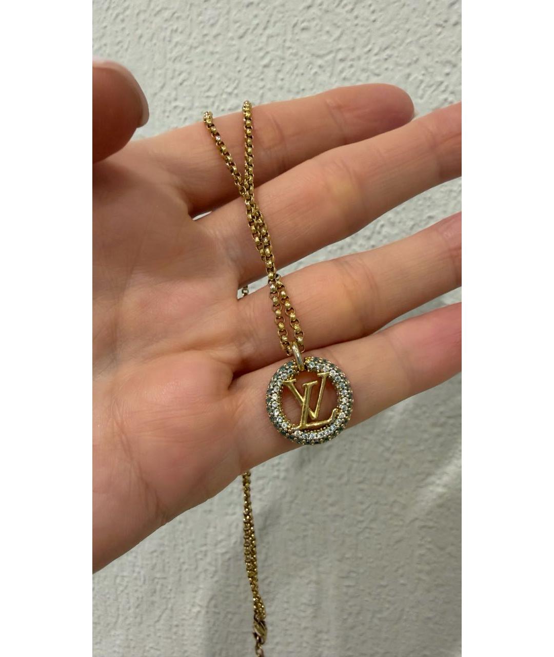 LOUIS VUITTON Золотое металлическое колье, фото 2