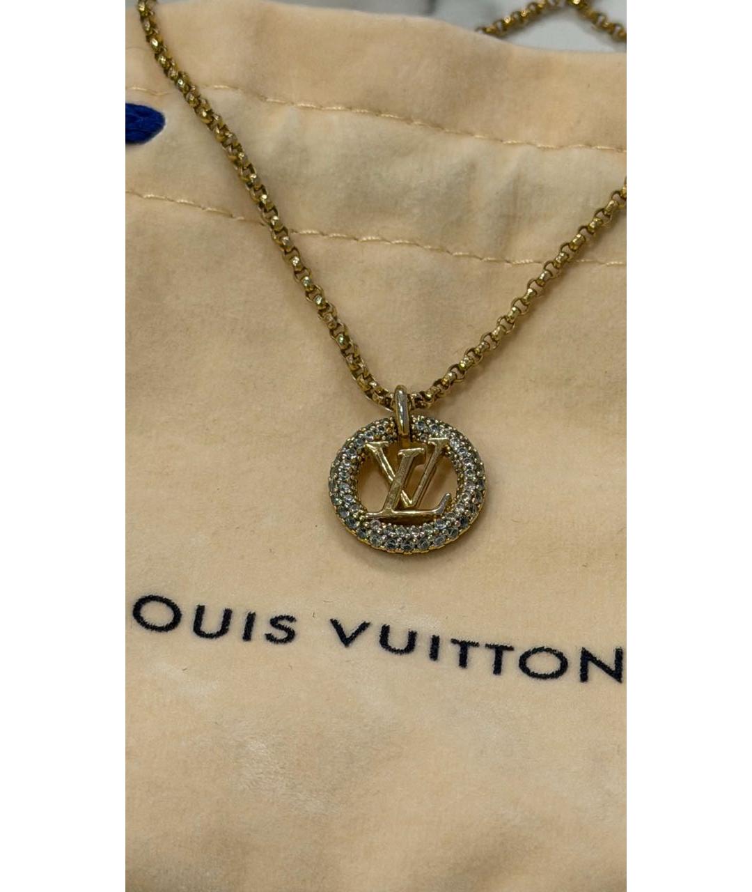 LOUIS VUITTON Золотое металлическое колье, фото 6