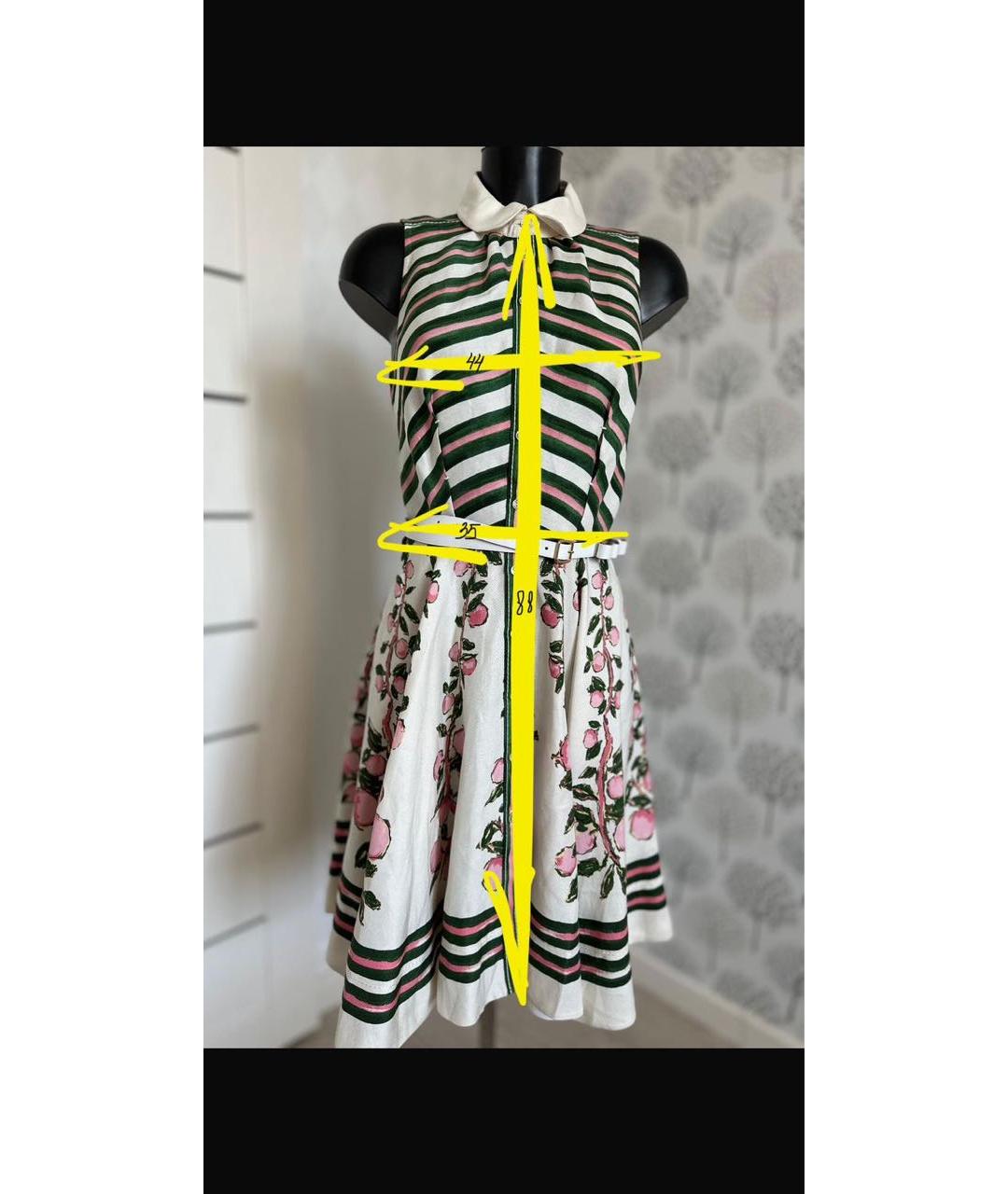 LOUIS VUITTON Мульти льняной сарафан, фото 8