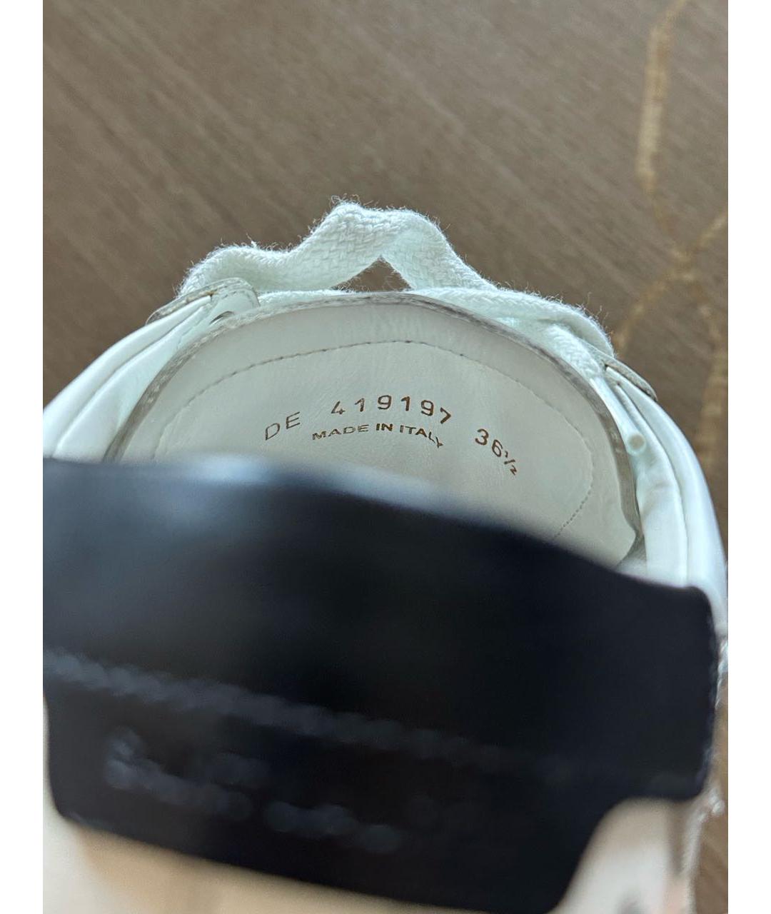 SAINT LAURENT Белые кожаные кеды, фото 3