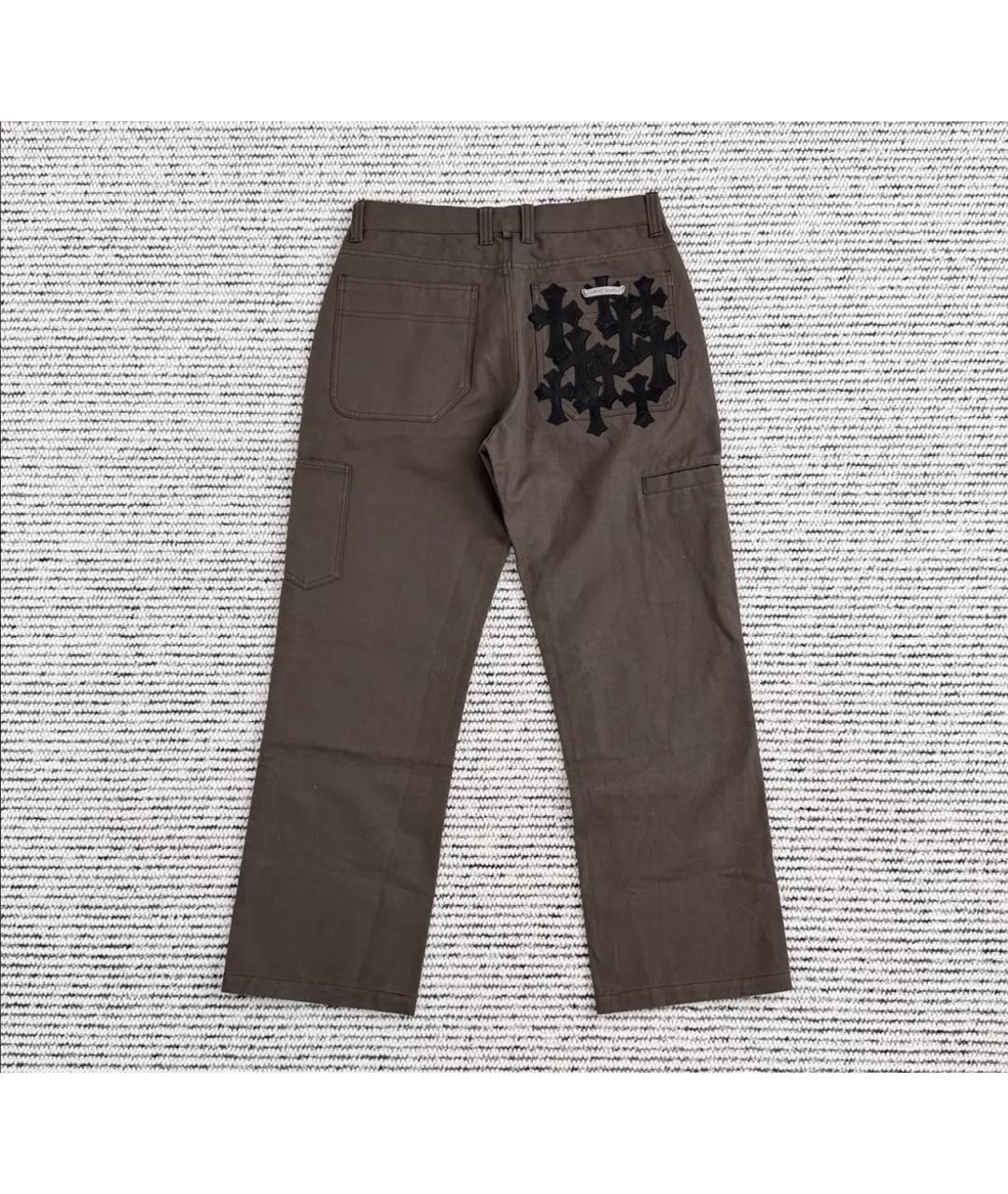 CHROME HEARTS Хаки брюки чинос, фото 2