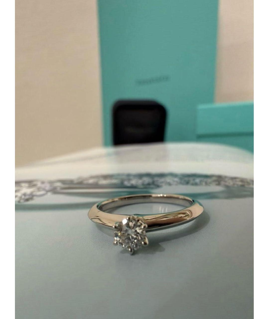 TIFFANY&CO Серебряное платиновое кольцо, фото 2