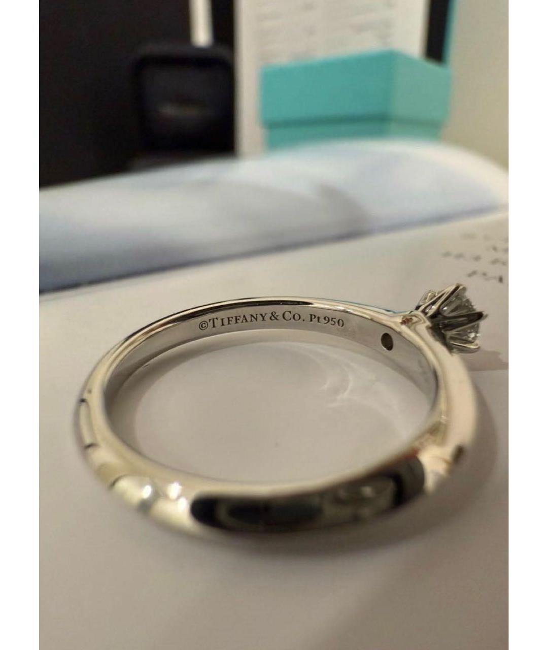 TIFFANY&CO Серебряное платиновое кольцо, фото 4