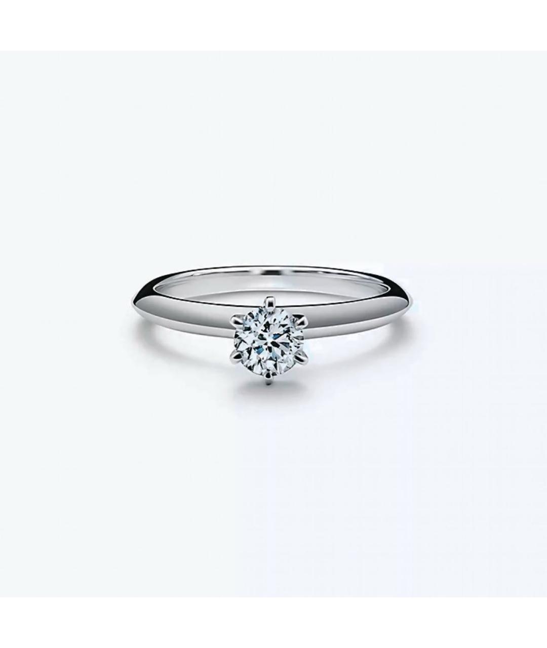 TIFFANY&CO Серебряное платиновое кольцо, фото 8