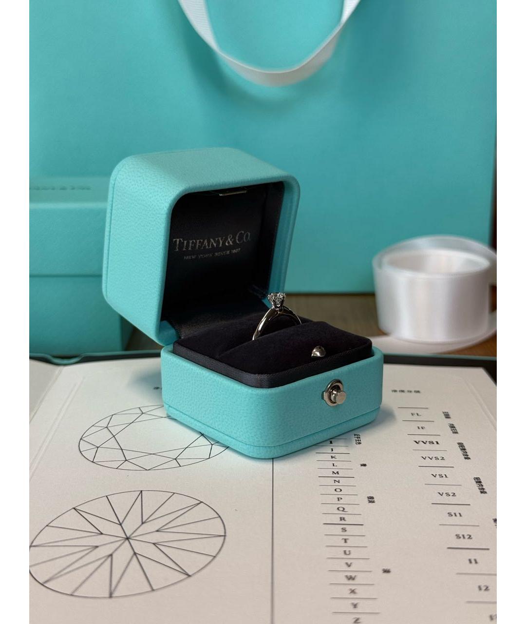 TIFFANY&CO Серебряное платиновое кольцо, фото 4