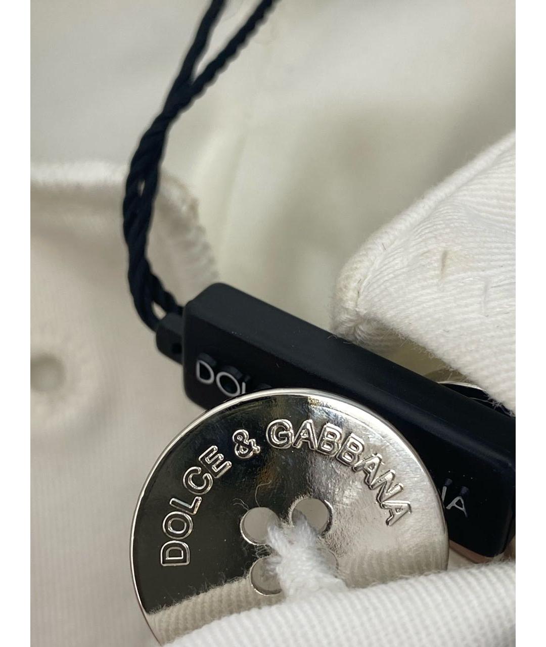 DOLCE&GABBANA Белый хлопковый жакет/пиджак, фото 4