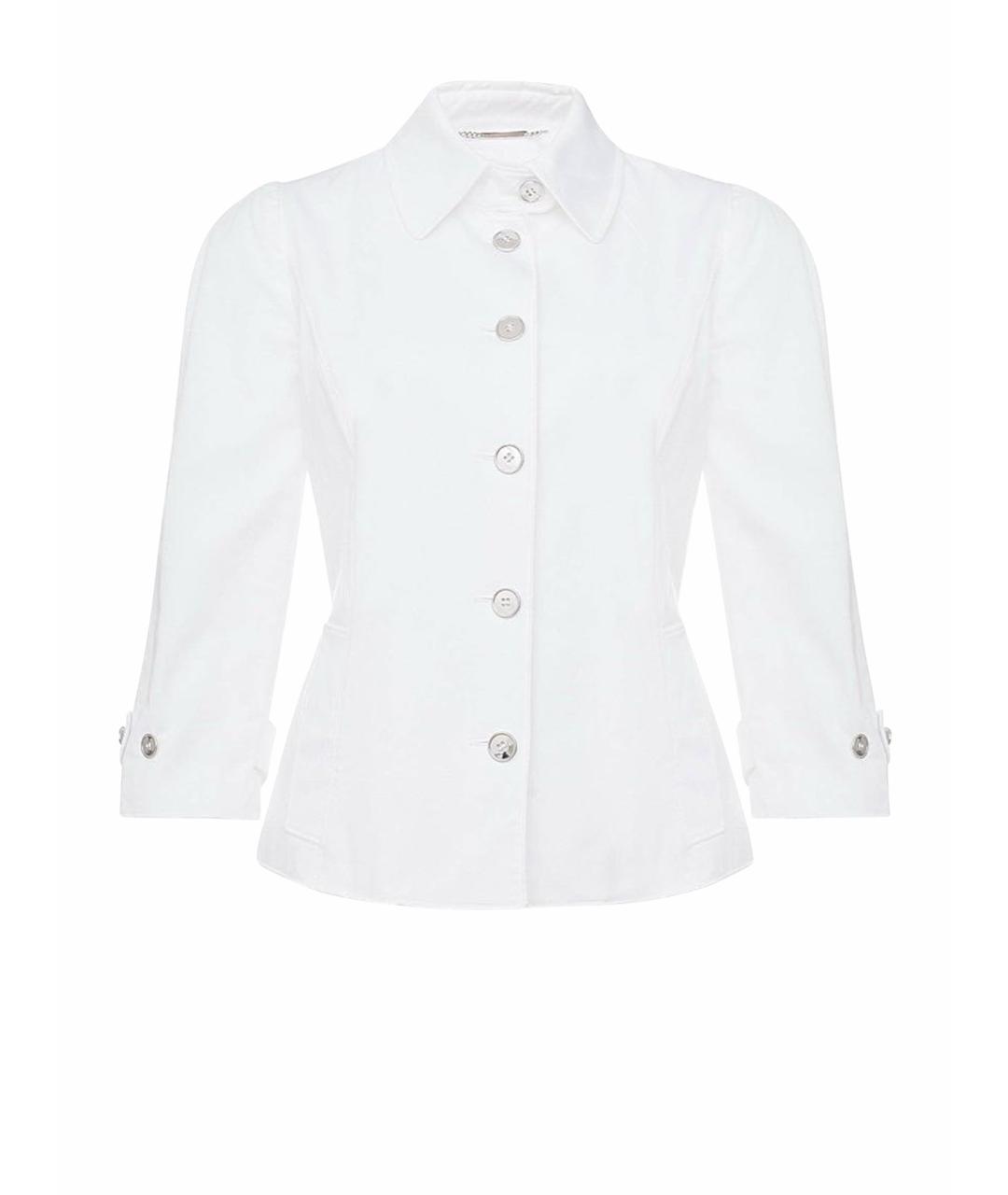 DOLCE&GABBANA Белый хлопковый жакет/пиджак, фото 9