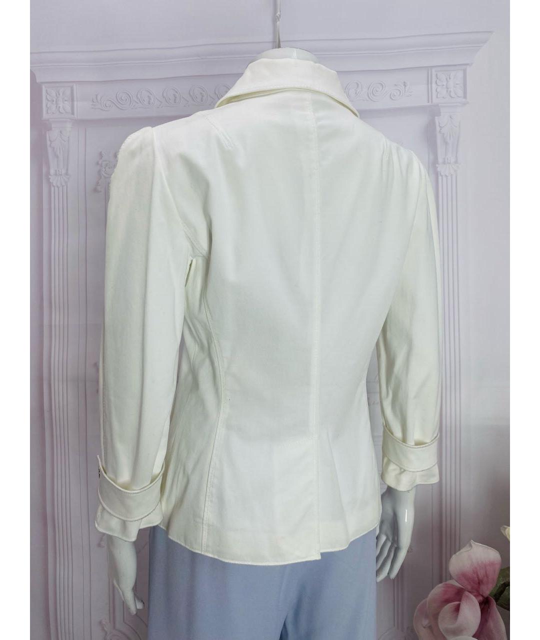 DOLCE&GABBANA Белый хлопковый жакет/пиджак, фото 8