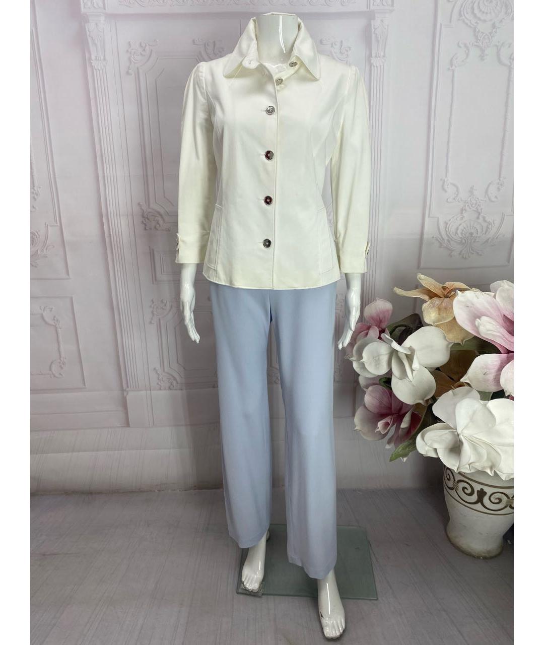 DOLCE&GABBANA Белый хлопковый жакет/пиджак, фото 5