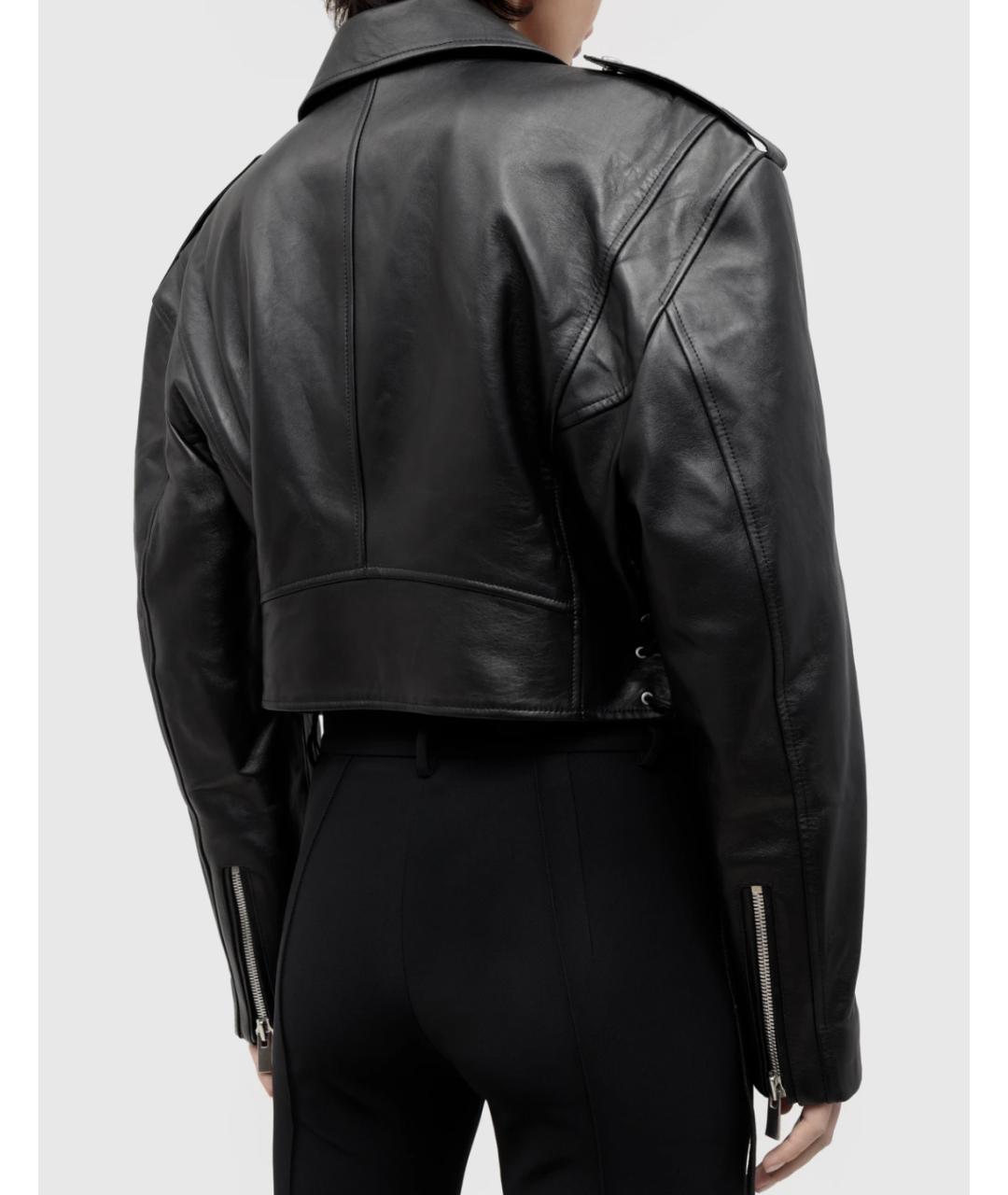 MAGDA BUTRYM Черная кожаная куртка, фото 2