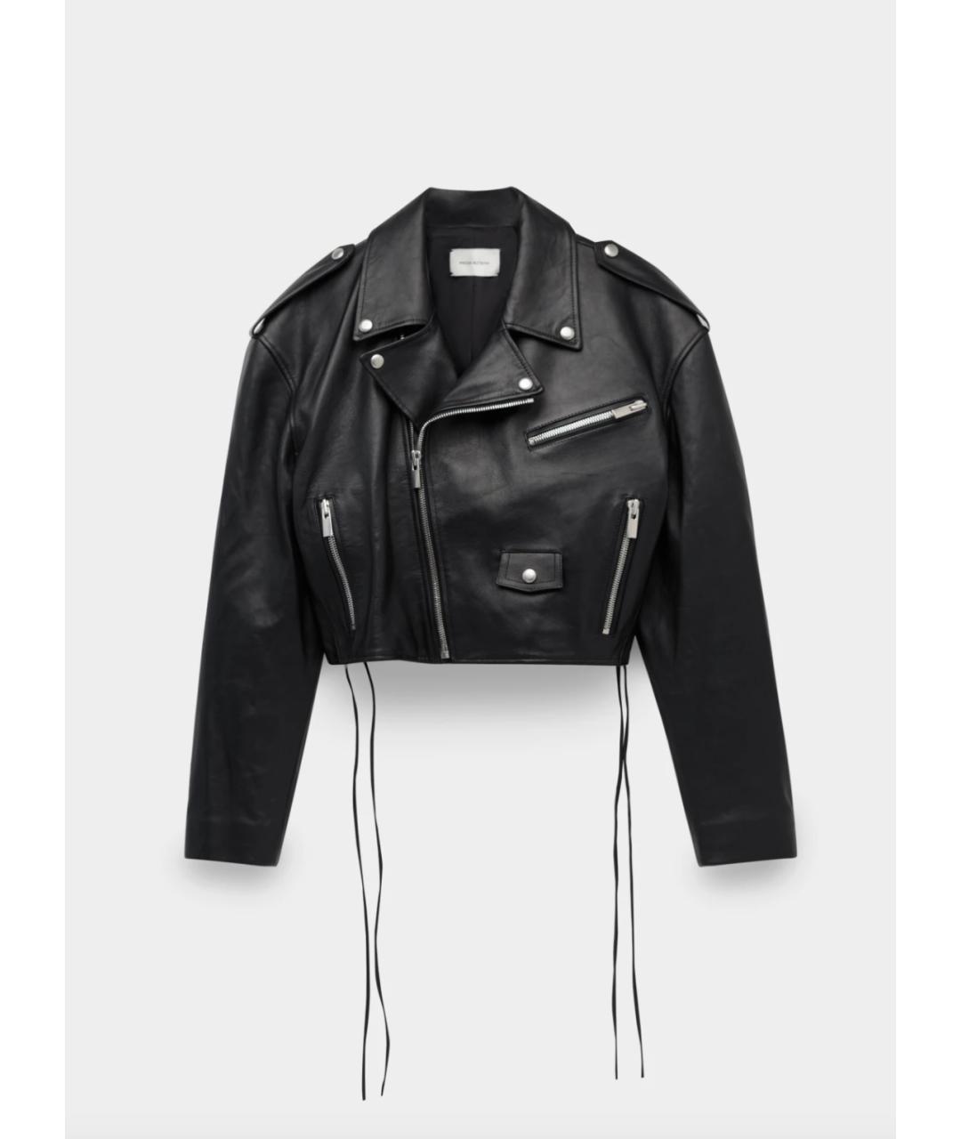 MAGDA BUTRYM Черная кожаная куртка, фото 1