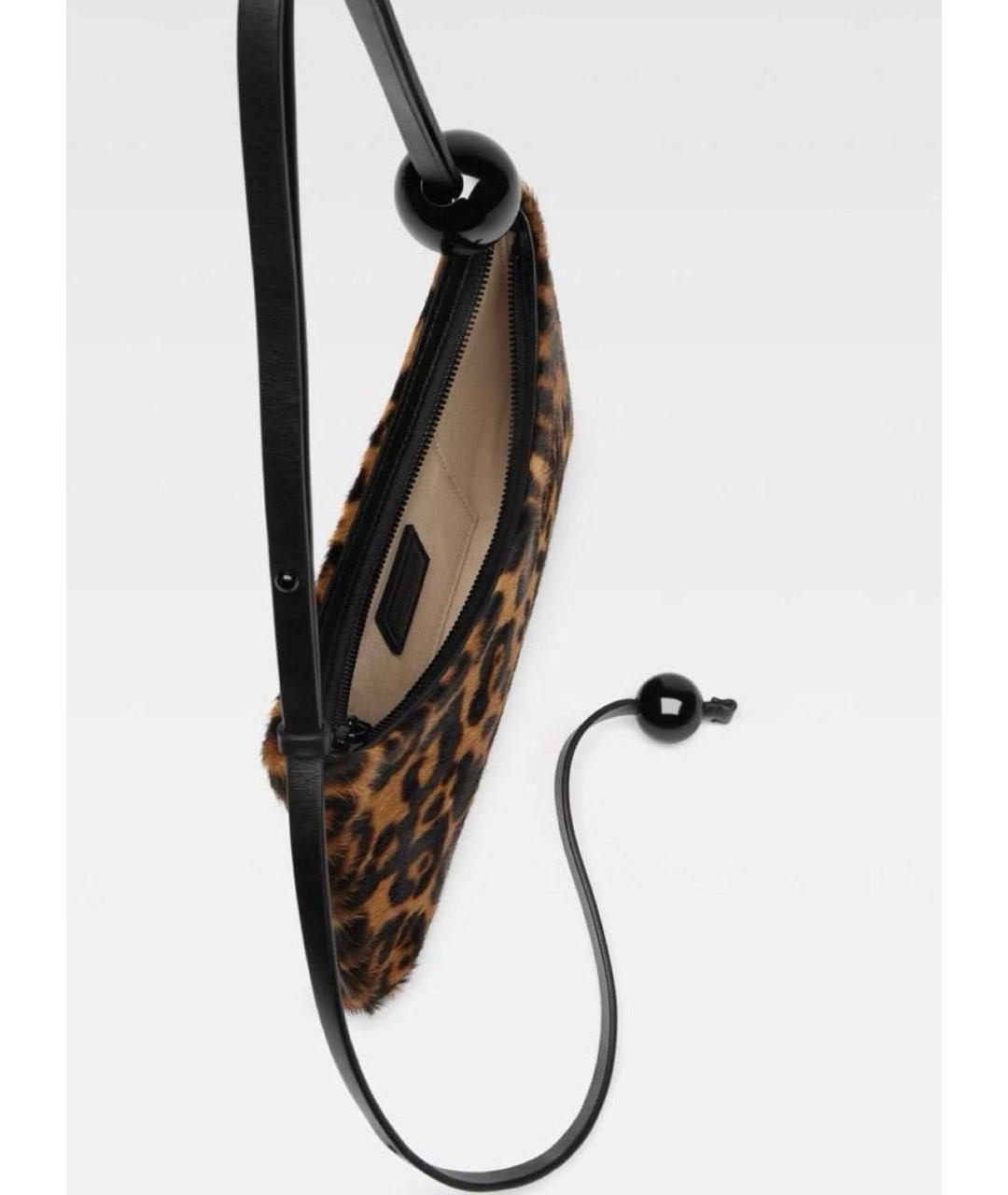 JACQUEMUS Меховая сумка с короткими ручками, фото 4