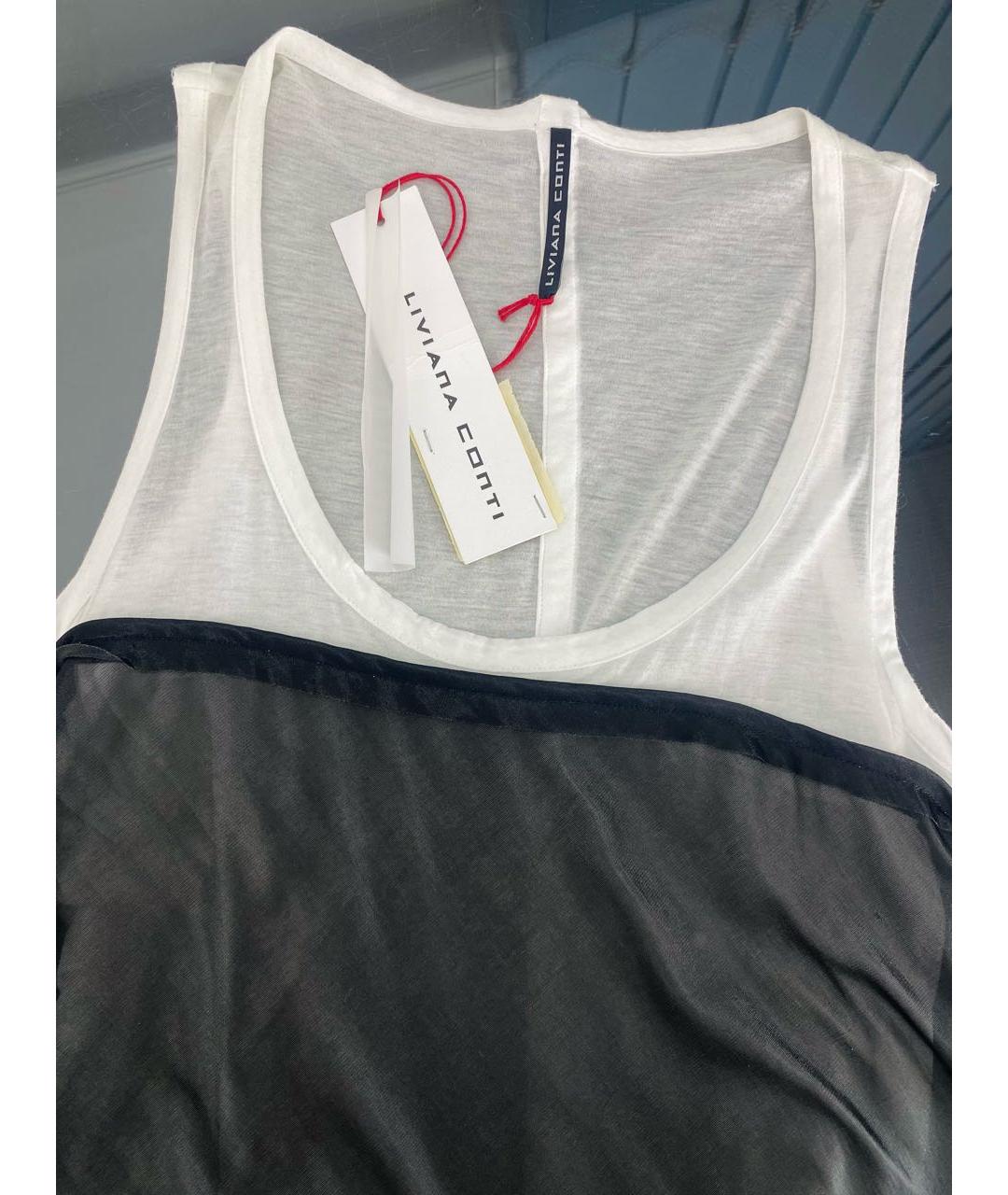 LIVIANA CONTI Белая хлопковая майка, фото 3