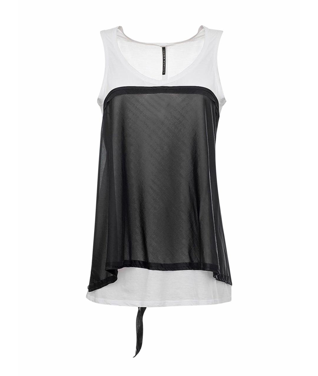 LIVIANA CONTI Белая хлопковая майка, фото 1