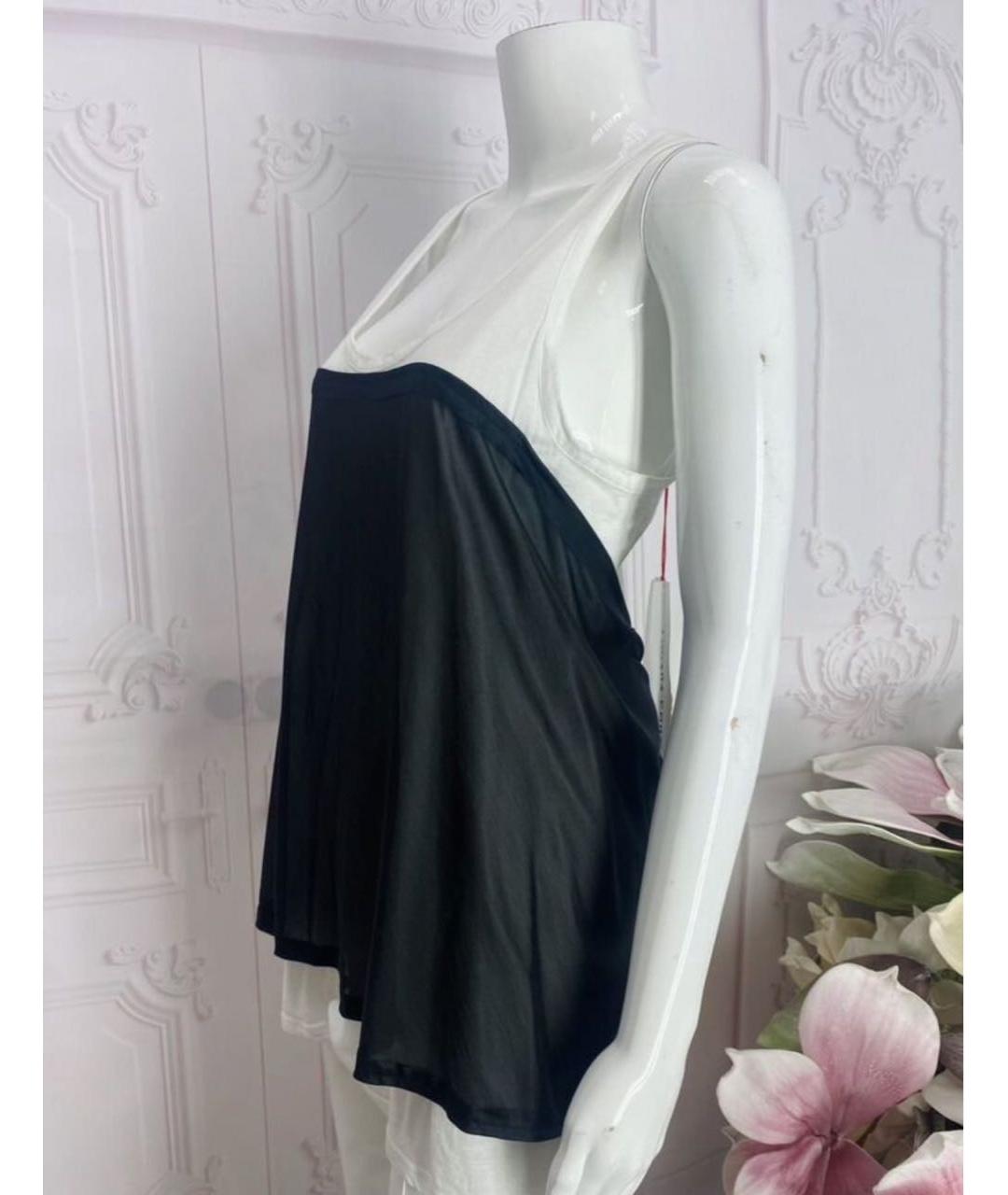 LIVIANA CONTI Белая хлопковая майка, фото 4