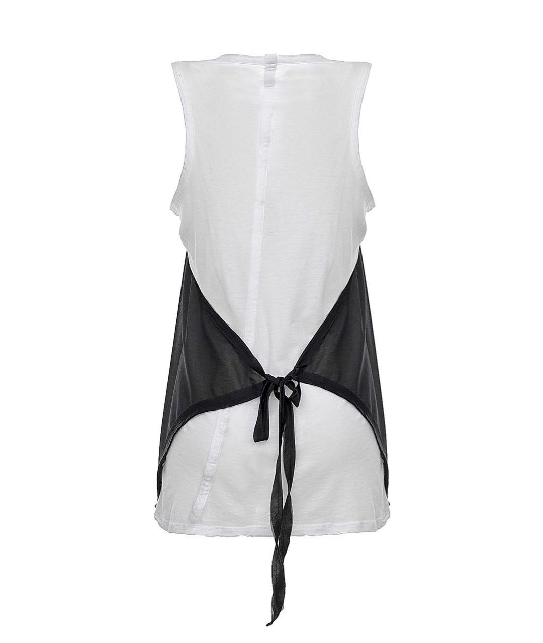 LIVIANA CONTI Белая хлопковая майка, фото 2